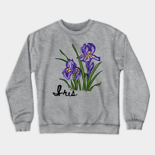 Iris Crewneck Sweatshirt by Slightly Unhinged